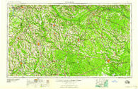 Waycross Georgia Historical topographic map, 1:250000 scale, 1 X 2 Degree, Year 1958