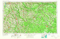 Waycross Georgia Historical topographic map, 1:250000 scale, 1 X 2 Degree, Year 1953