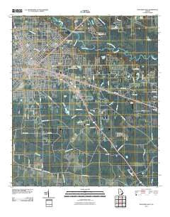 Waycross East Georgia Historical topographic map, 1:24000 scale, 7.5 X 7.5 Minute, Year 2011