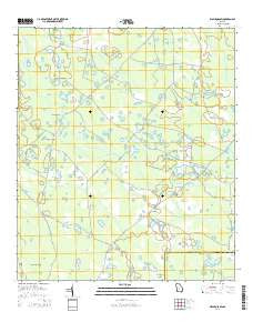 Waycross SW Georgia Current topographic map, 1:24000 scale, 7.5 X 7.5 Minute, Year 2014
