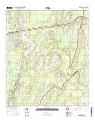 Waynesville Georgia Current topographic map, 1:24000 scale, 7.5 X 7.5 Minute, Year 2014