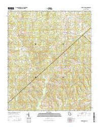 White Plains Georgia Current topographic map, 1:24000 scale, 7.5 X 7.5 Minute, Year 2014