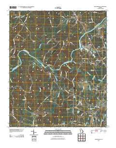 Whitesburg Georgia Historical topographic map, 1:24000 scale, 7.5 X 7.5 Minute, Year 2011