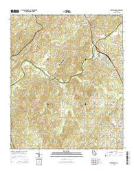 Whitesburg Georgia Current topographic map, 1:24000 scale, 7.5 X 7.5 Minute, Year 2014