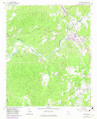 Whitesburg Georgia Historical topographic map, 1:24000 scale, 7.5 X 7.5 Minute, Year 1965