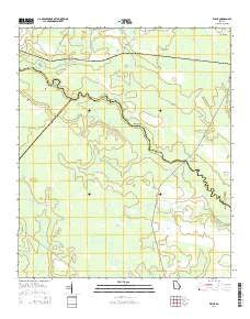 Willie Georgia Current topographic map, 1:24000 scale, 7.5 X 7.5 Minute, Year 2014