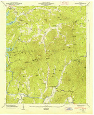 Wilscot Georgia Historical topographic map, 1:24000 scale, 7.5 X 7.5 Minute, Year 1947