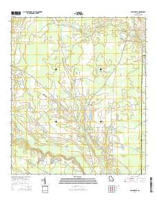 Wilsonville Georgia Current topographic map, 1:24000 scale, 7.5 X 7.5 Minute, Year 2014