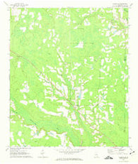 Wilsonville Georgia Historical topographic map, 1:24000 scale, 7.5 X 7.5 Minute, Year 1971