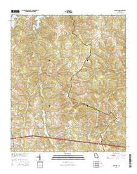 Winfield Georgia Current topographic map, 1:24000 scale, 7.5 X 7.5 Minute, Year 2014