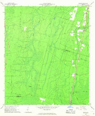 Winokur Georgia Historical topographic map, 1:24000 scale, 7.5 X 7.5 Minute, Year 1966