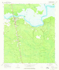 Woodbine Georgia Historical topographic map, 1:24000 scale, 7.5 X 7.5 Minute, Year 1958