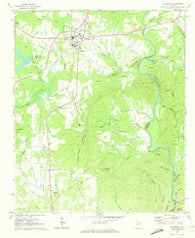Woodbury Georgia Historical topographic map, 1:24000 scale, 7.5 X 7.5 Minute, Year 1971
