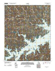 Woodlawn Georgia Historical topographic map, 1:24000 scale, 7.5 X 7.5 Minute, Year 2011
