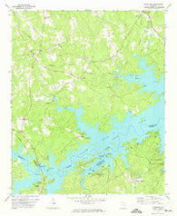 Woodlawn Georgia Historical topographic map, 1:24000 scale, 7.5 X 7.5 Minute, Year 1971