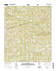 Woodville Georgia Current topographic map, 1:24000 scale, 7.5 X 7.5 Minute, Year 2014