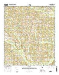 Workmore Georgia Current topographic map, 1:24000 scale, 7.5 X 7.5 Minute, Year 2014