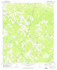 Workmore Georgia Historical topographic map, 1:24000 scale, 7.5 X 7.5 Minute, Year 1972