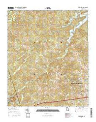 Wrightsboro Georgia Current topographic map, 1:24000 scale, 7.5 X 7.5 Minute, Year 2014