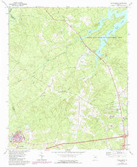 Wrightsboro Georgia Historical topographic map, 1:24000 scale, 7.5 X 7.5 Minute, Year 1972