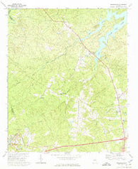 Wrightsboro Georgia Historical topographic map, 1:24000 scale, 7.5 X 7.5 Minute, Year 1972