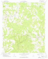 Yatesville Georgia Historical topographic map, 1:24000 scale, 7.5 X 7.5 Minute, Year 1973