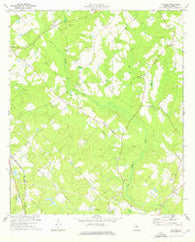 Yonkers Georgia Historical topographic map, 1:24000 scale, 7.5 X 7.5 Minute, Year 1974