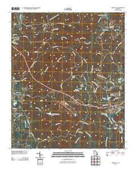 Yorkville Georgia Historical topographic map, 1:24000 scale, 7.5 X 7.5 Minute, Year 2011