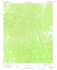 Yorkville Georgia Historical topographic map, 1:24000 scale, 7.5 X 7.5 Minute, Year 1973