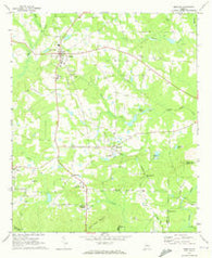 Zebulon Georgia Historical topographic map, 1:24000 scale, 7.5 X 7.5 Minute, Year 1971