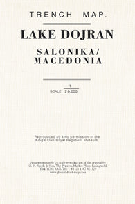 Buy map WWI: Lake Dojran (Greece/North Macedonia) Trench Map