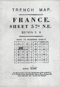 Buy map WWI: France 57D NE Monchy-au-Bois - Gommecourt - Serre Trench Map