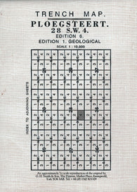 Buy map WWI: Ploegsteert (Belgium) Geological Trench Map