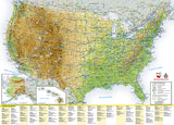 U.S. Scenic Drives GuideMap by National Geographic Maps - Back of map