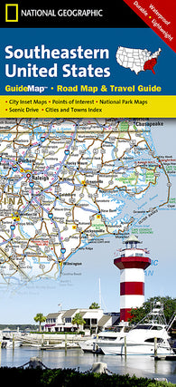 Buy map USA, Southeastern GuideMap by National Geographic Maps