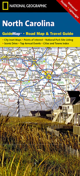 Buy map North Carolina GuideMap by National Geographic Maps