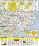 North Carolina GuideMap by National Geographic Maps - Back of map
