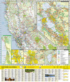 California, Northern GuideMap by National Geographic Maps - Back of map
