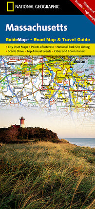 Buy map Massachusetts GuideMap by National Geographic Maps