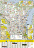 Wisconsin GuideMap by National Geographic Maps - Back of map
