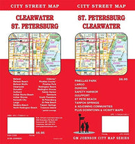 Buy map St. Petersburg and Clearwater, Florida