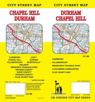 Buy map Durham / Chapel Hill, N. Carolina Street Map