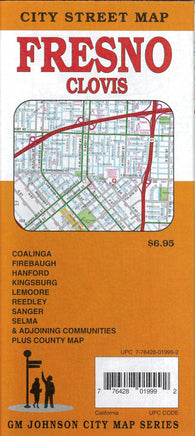 Buy map Fresno and Clovis, California
