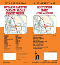 Buy map Ontario OR / Payette ID / McCall / Weiser / Emmett, Idaho