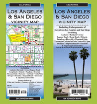 Buy map Los Angeles and San Diego Vicinity Folded Map