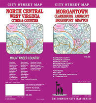 Buy map Morgantown : Clarksburg : Fairmont : Bridgeport : Grafton : city street map = North central West Virginia : cities & counties : city street map