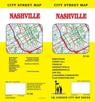 Buy map Nashville, Tennessee Street Map