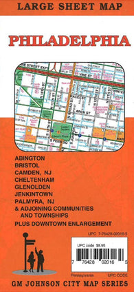 Buy map Philadelphia, PA Large Sheet Map