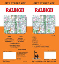 Buy map Raleigh, North Carolina Street Map