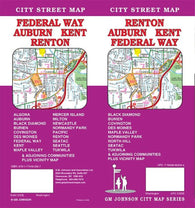 Buy map Renton : Auburn : Kent : Federal Way : city street map